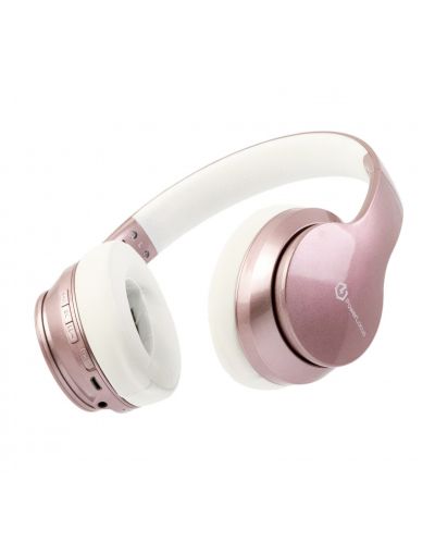 Безжични слушалки PowerLocus - P6, розови - 4