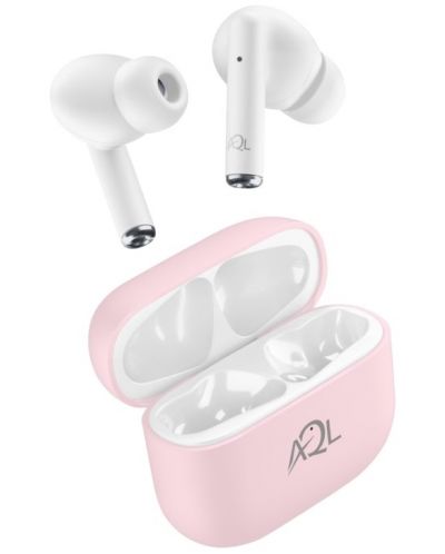 Безжични слушалки AQL - Road, TWS, розови - 2