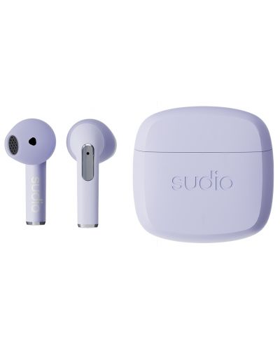 Безжични слушалки Sudio - N2, TWS, лилави - 1