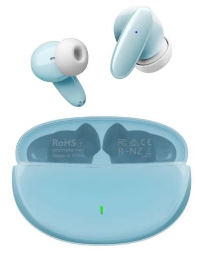 Безжични слушалки ProMate - Lush Acoustic, TWS, сини/бели - 1