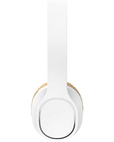 Безжични слушалки с микрофон Hama - Touch, бели/кафяви - 2