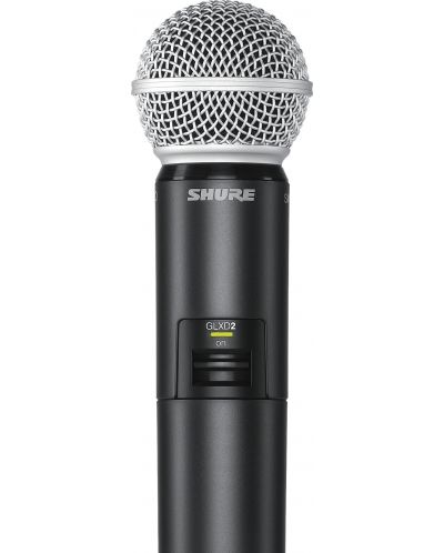 Безжичен микрофон Shure - GLXD2/SM58, черен - 1