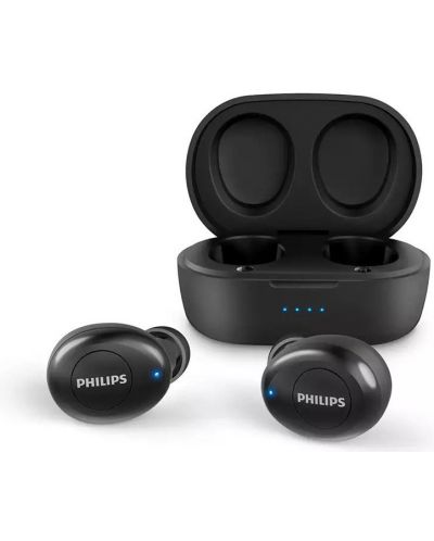 Безжични слушалки с микрофон Philips - TAT2205, TWS, черни - 2