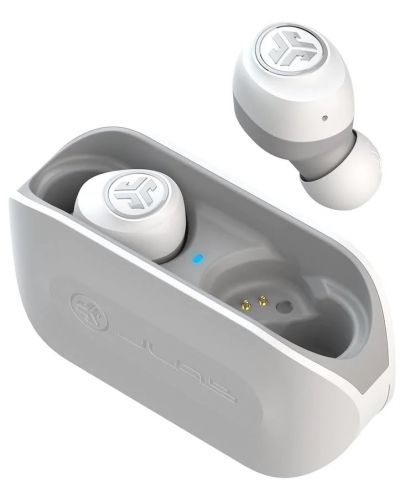 Безжични слушалки с микрофон JLab - GO Air, TWS, бели/сиви - 3