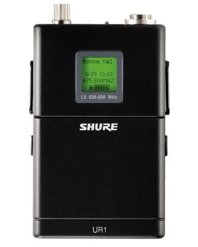 Безжичен предавател Shure - UR1-J5E, черен - 2