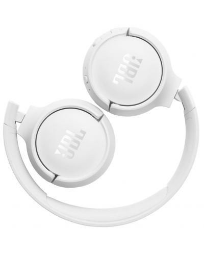 Безжични слушалки с микрофон JBL - Tune 520BT, бели - 7