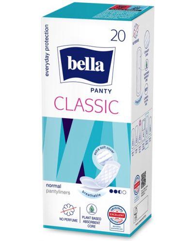 Bella Ежедневни дамски превръзки Panty Classic, 20 броя - 1