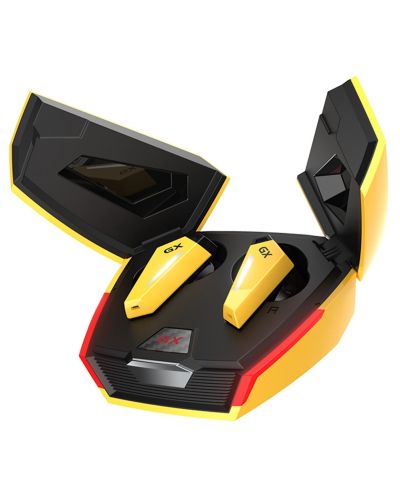 Безжични слушалки Edifier - GX07, TWS, ANC, жълти/черни - 3