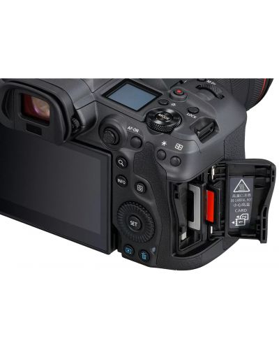Безогледален фотоапарат Canon - EOS R5, RF 24-105mm f/4L IS USM, черен - 4
