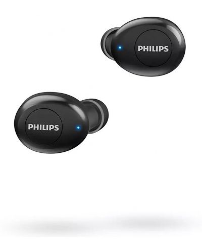 Безжични слушалки с микрофон Philips - TAT2205, TWS, черни - 4