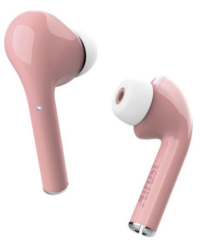 Безжични слушалки Trust - Nika Touch, TWS, розови - 6