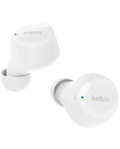 Безжични слушалки Belkin - SoundForm Bolt, TWS, бели - 1