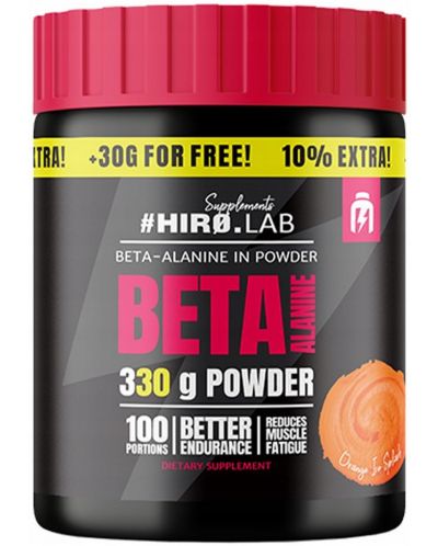Beta Alanine, портокал, 330 g, Hero.Lab - 1