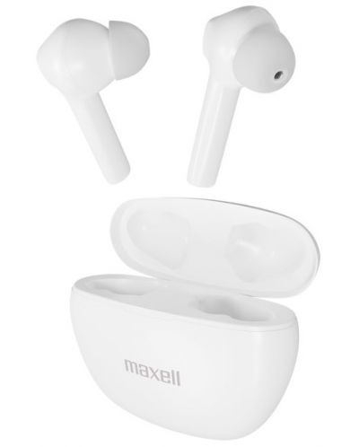Безжични слушалки Maxell - Dynamic, TWS, бели - 1