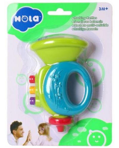 Бебешка дрънкалка Hola Toys - Тромпет - 2