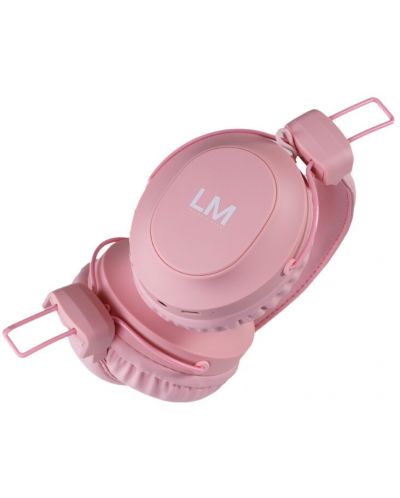 Безжични слушалки с микрофон PowerLocus - Louise&Mann 5, розови - 5