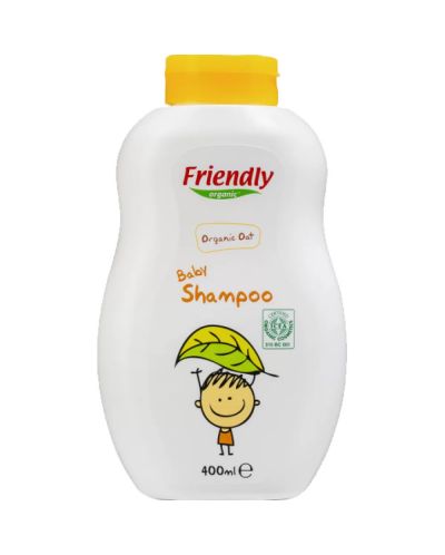 Бебешки шампоан с органичен овес Friendly Organic, 400 ml - 1