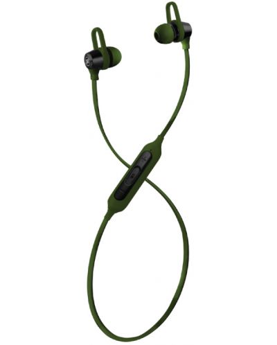 Безжични слушалки с микрофон Maxell - BT750, черни/зелени - 1