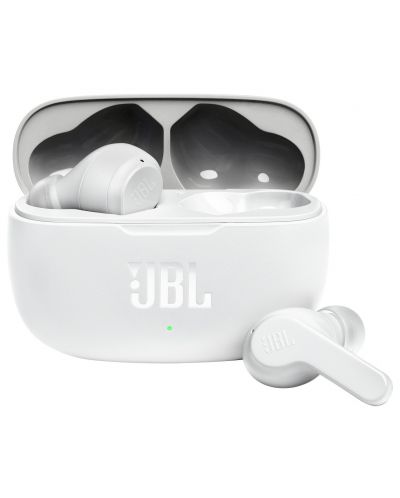 Безжични слушалки JBL - Wave 200TWS, бели - 1
