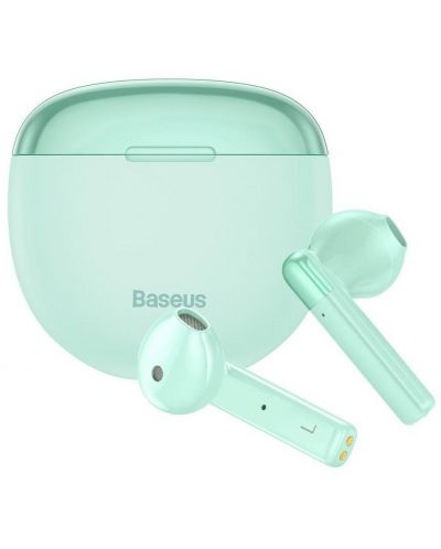 Безжични слушалки Baseus - Encok W2, TWS, Mint - 2