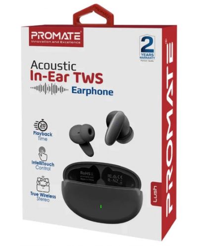 Безжични слушалки ProMate - Lush Acoustic, TWS, черни - 3