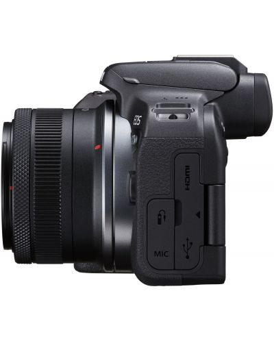 Безогледален фотоапарат Canon - EOS R10, 18-45mm STM, Black + Адаптер Canon EF-EOS R - 4