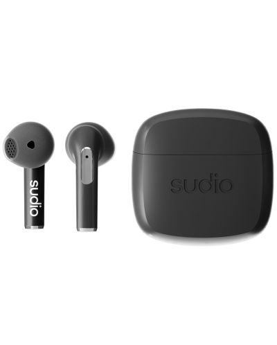 Безжични слушалки Sudio - N2, TWS, черни - 1