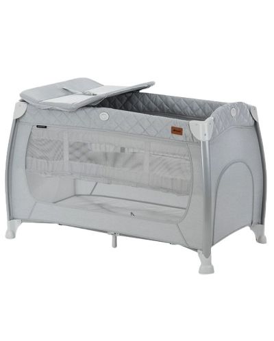 Бебешка кошара Hauck - Play N Relax Center, Quilted Grey - 1