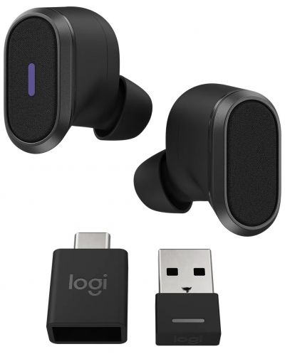 Безжични слушалки Logitech - Zone, TWS, ANC, черни - 2