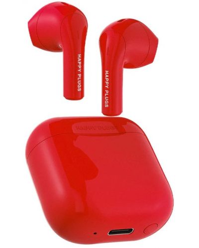 Безжични слушалки Happy Plugs - Joy, TWS, червени - 7