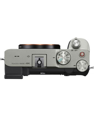 Безогледален фотоапарат Sony - Alpha 7C, 24.2MPx, Silver - 4