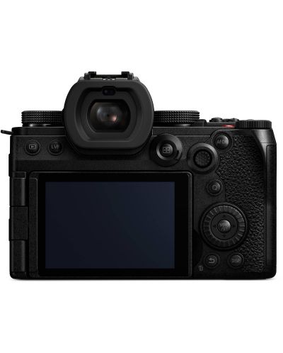 Безогледален фотоапарат Panasonic - Lumix S5 IIX, 24.2MPx, черен - 2