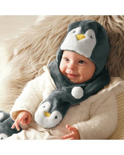 Бебешка шапка Sterntaler - Пингвинче, 45 cm, 6-9 месеца - 3