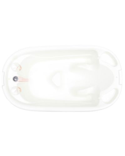 Бебешка вана с вграден термометър и аксесоари Cangaroo - Dolphin, розова - 3