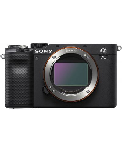 Безогледален фотоапарат Sony - A7C, 24.2MPx, черен - 1