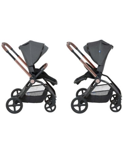 Бебешка количка 2 в 1 Chicco - Mysa, Charming Grey - 4