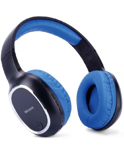 Безжични слушалки с микрофон Wesdar - BH6, сини - 1