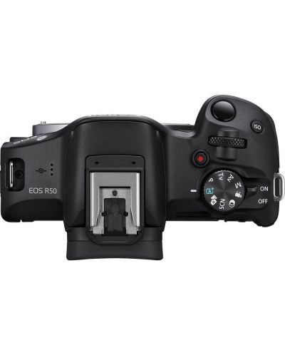 Безогледален фотоапарат Canon - EOS R50 + RF-S 18-45mm, f/4.5-6.3 IS STM + 55-210mm, f/5-7.1 IS STM + Обектив Canon - RF 35mm f/1.8 IS Macro STM - 5