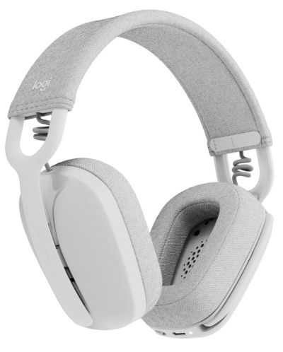 Безжични слушалки с микрофон Logitech - Zone Vibe 100, бели/сиви - 2