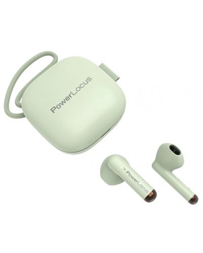 Безжични слушалки PowerLocus - PLX1, TWS, зелени - 2