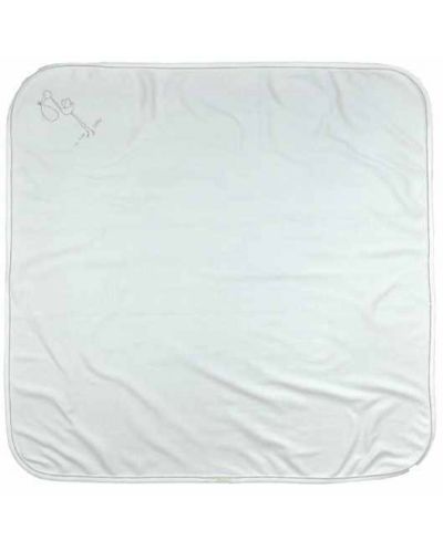 Бебешка пелена без качулка For Babies - Щъркел, 80 х 80 cm