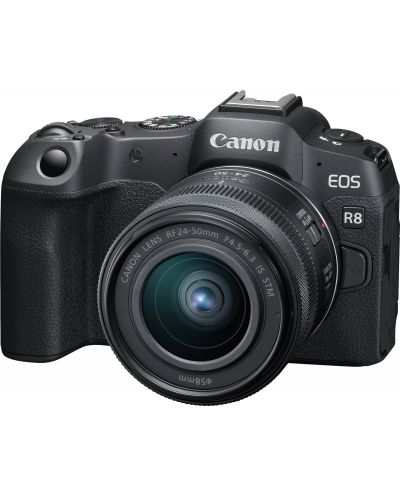 Безогледален фотоапарат Canon - EOS R8, RF 24-50mm, f/4.5-6.3 IS STM + Обектив Canon - RF 35mm f/1.8 IS Macro STM - 2