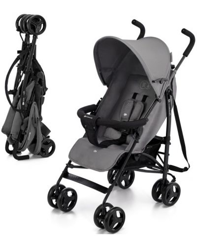 Бебешка лятна количка KinderKraft - Tik, сива - 2