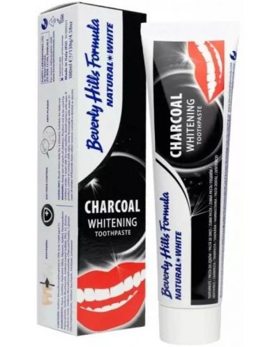 Beverly Hills Formula Natural White Паста за зъби Charcoal Whitening, 100 ml - 1