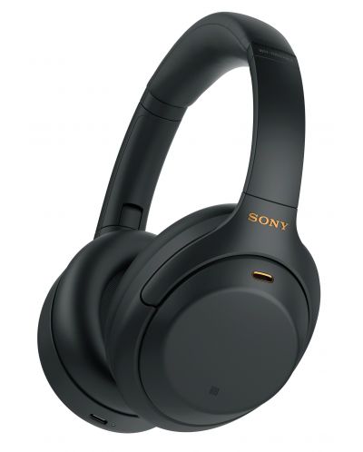 Безжични слушалки Sony - WH-1000XM4, ANC, черни - 1