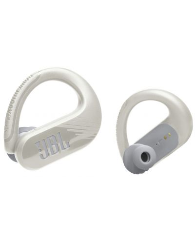 Безжични слушалки JBL - Endurance Peak 3, TWS, бели/сиви - 3