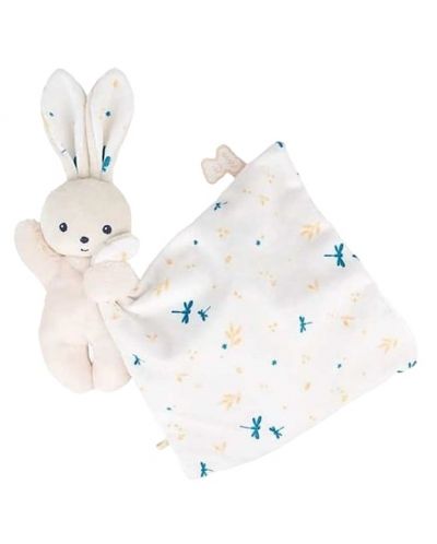  Бебешка кърпичка за гушкане Kaloo - White Delicate, Зайче, 17 cm - 3