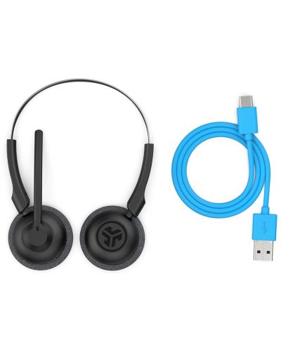 Безжични слушалки с микрофон JLab - GO Work Pop, черни - 4