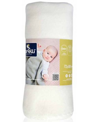 Бебешко одеяло Lorelli - Полар, 75 х 100 cm, White - 2