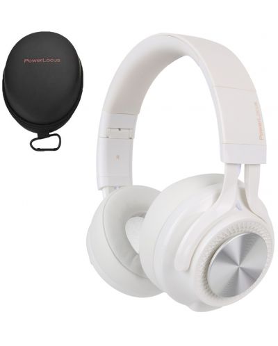 Безжични слушалки PowerLocus - P3, бели - 3